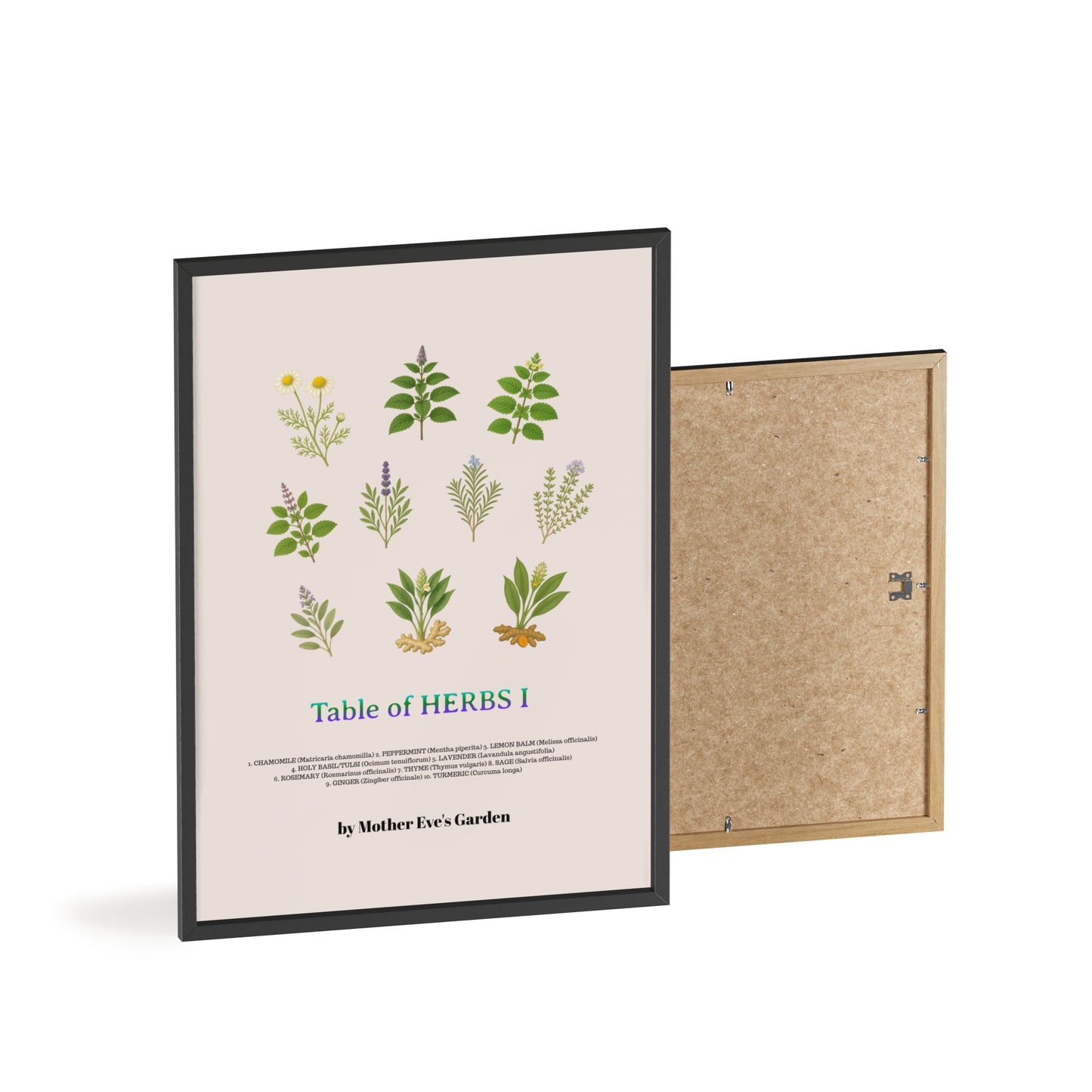 Herb Garden Wall Art, Botanical Print, Home Decor, Gift for Gardeners, Plant Lovers, Nature Wall Art