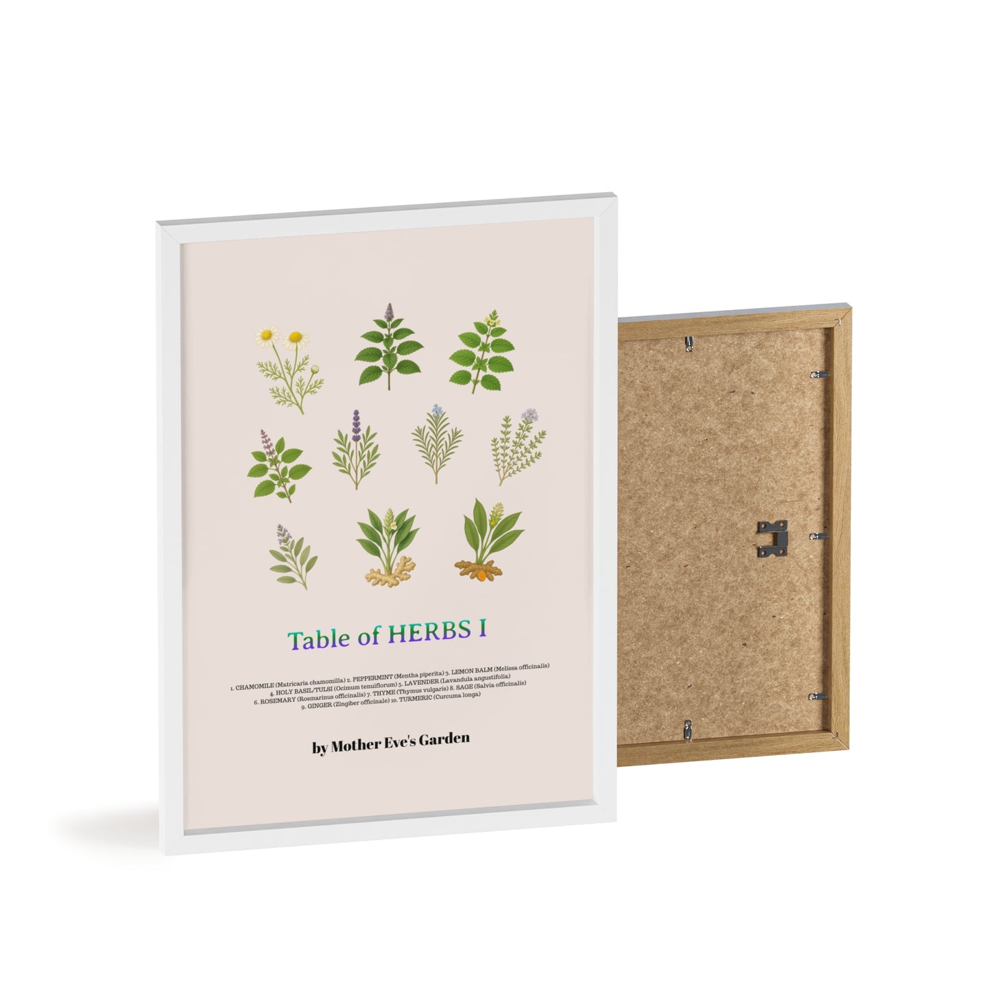 Herb Garden Wall Art, Botanical Print, Home Decor, Gift for Gardeners, Plant Lovers, Nature Wall Art