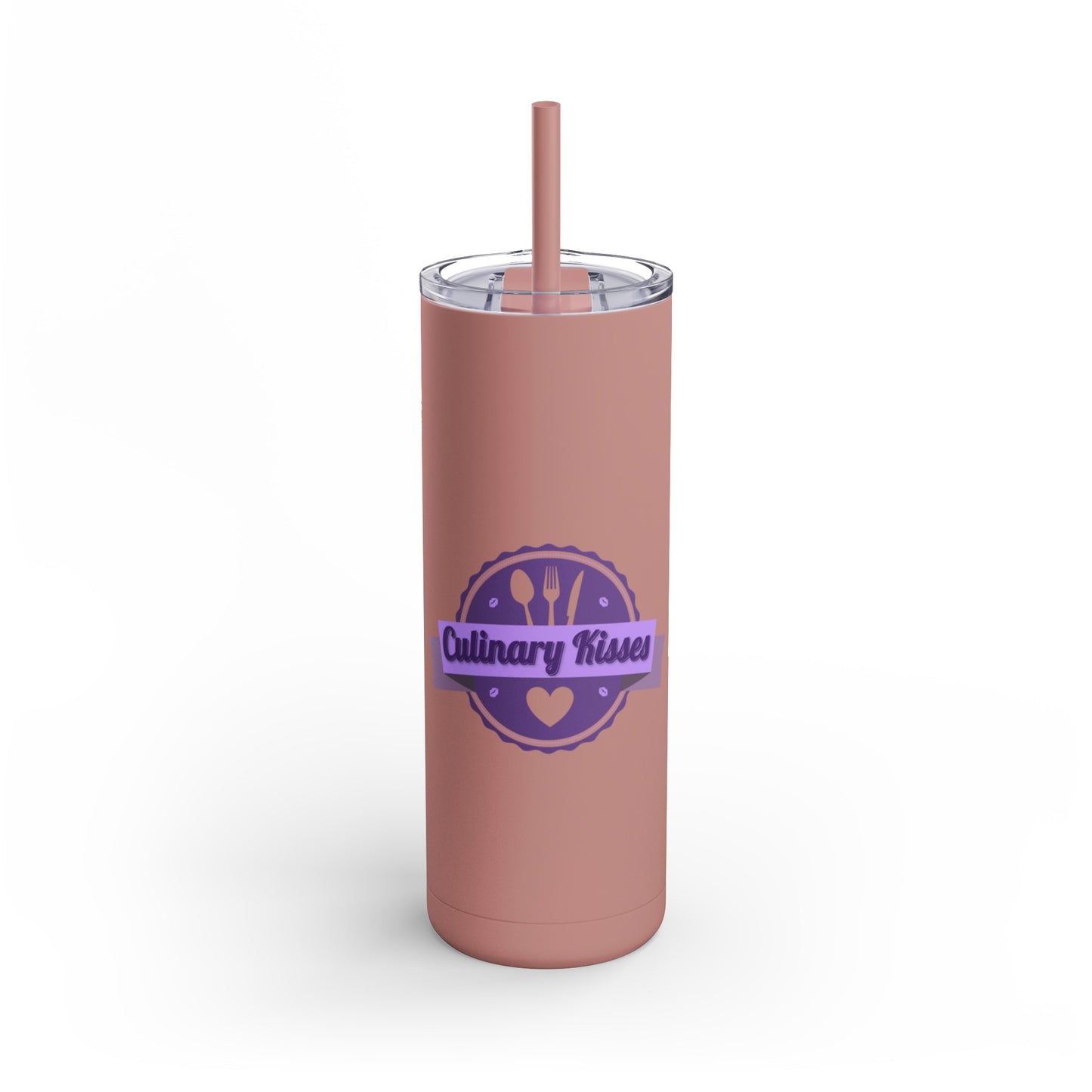 Culinary Kisses Skinny Matte Tumbler, 20oz