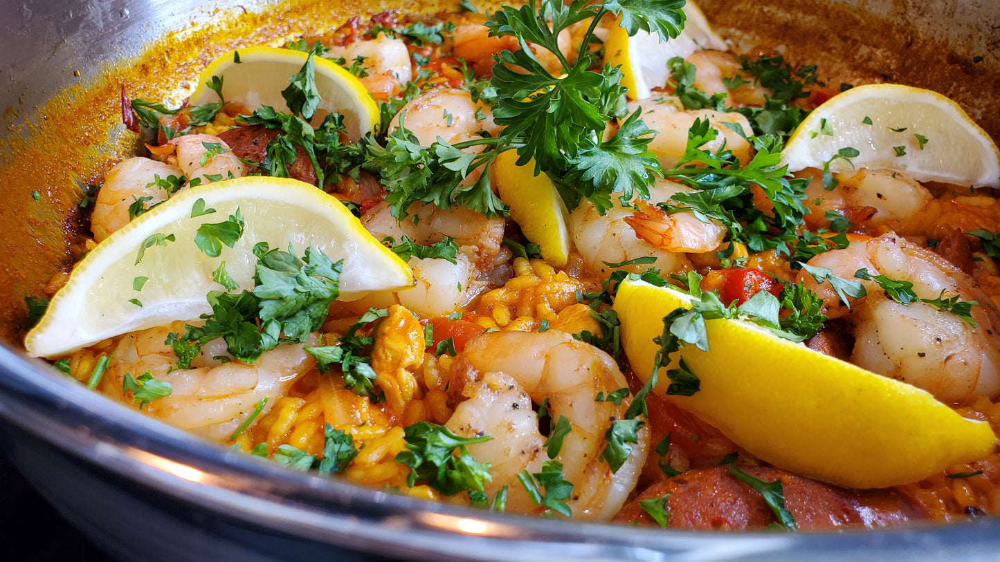 Spanish Paella Virtual Cooking Class Experience