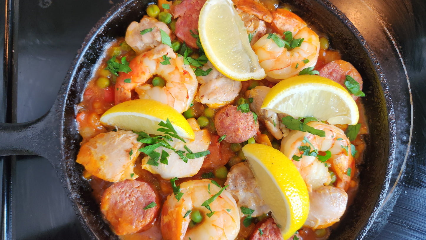 Spanish Paella Virtual Cooking Class Experience