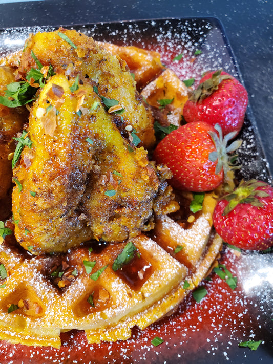 Chicken & Waffles Virtual Cooking Class Experience