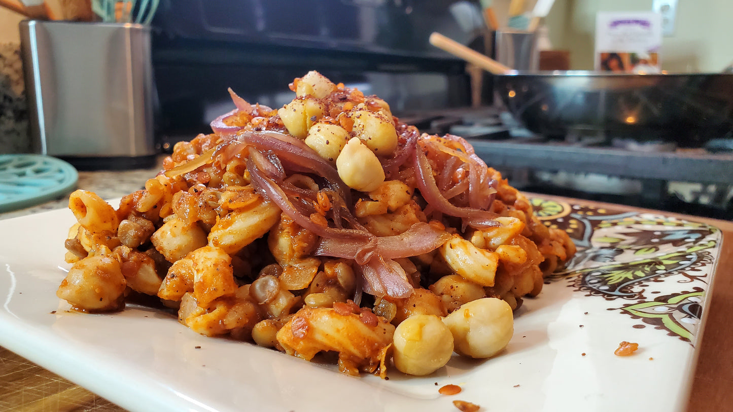 Egyptian Koshari Virtual Cooking Class Experience