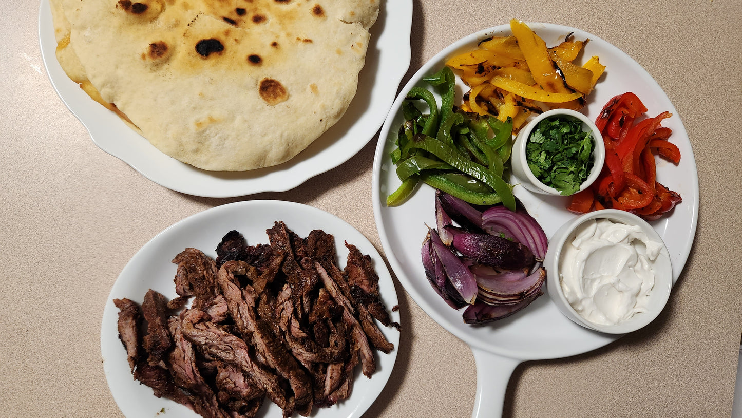 Texan Steak Fajita Virtual Cooking Class Experience