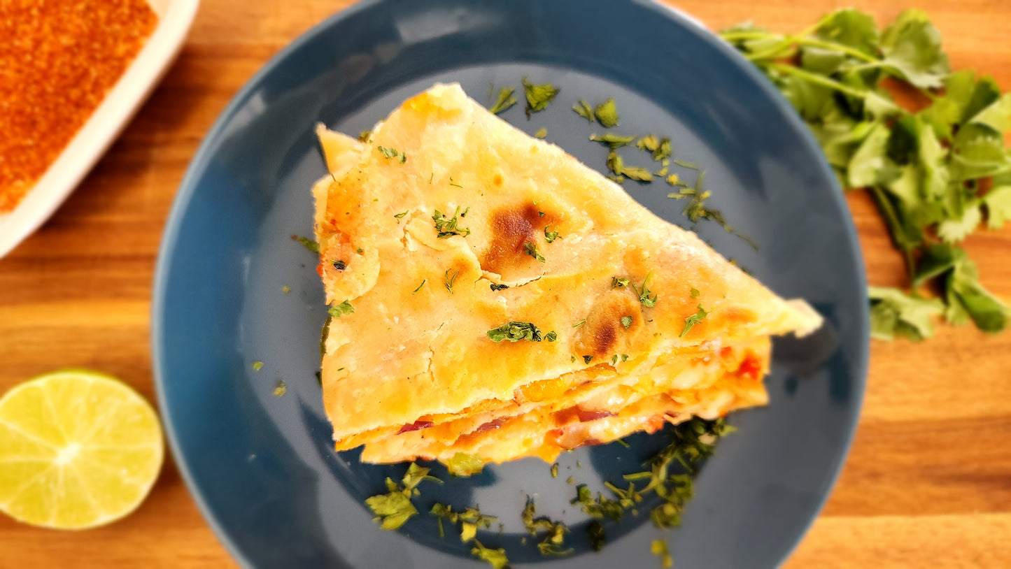 Loaded Seafood Quesadilla Virtual Cooking Class Experience