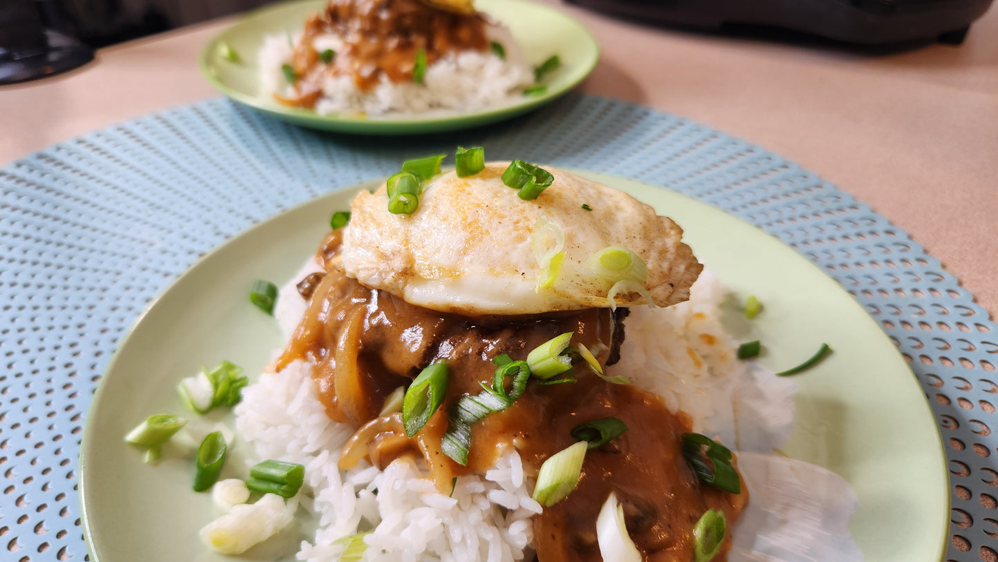 Hawaiian Loco Moco Virtual Cooking Class Experience