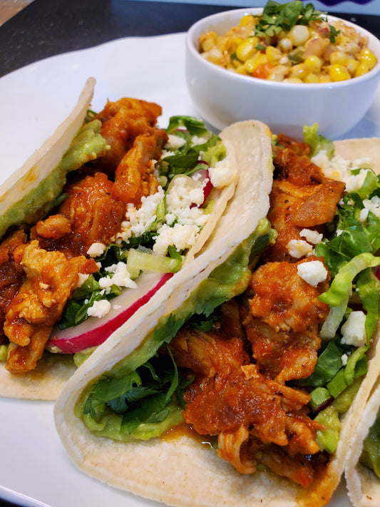 Mexican Chicken Tinga Tacos Virtual Cooking Class Experience