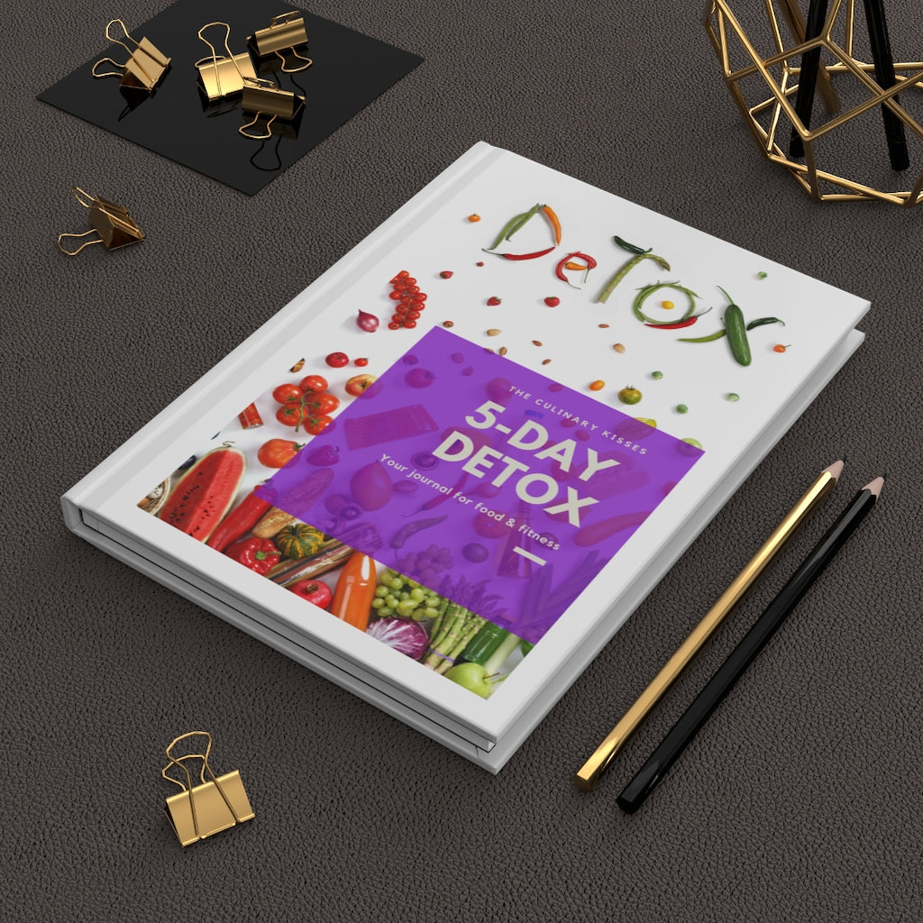 Culinary Kisses 5-Day Detox Hardcover Journal Matte